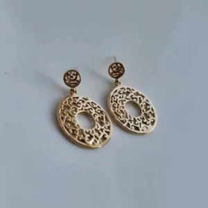 עגילי גולדפילד נצמדים 'נופלים' בעיטור וינטג'