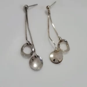 עגילי כסף 925 צמודים נופלים