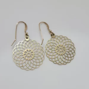 עגילי גולדפילד תלויים מעוצבות